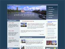 Tablet Screenshot of cityoflondon.com
